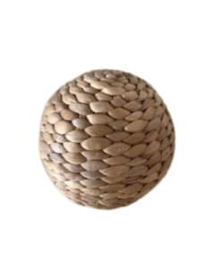 Bola decorativa de fibra natural