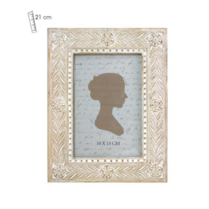 Portafotos decapé beige