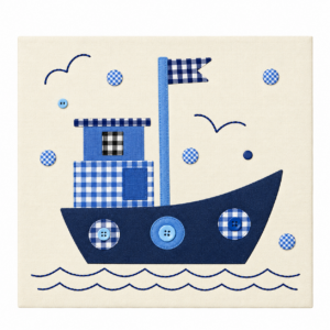 Cuadro infantil barco