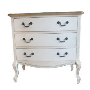 Cómoda de Madera  Blanca y Natural