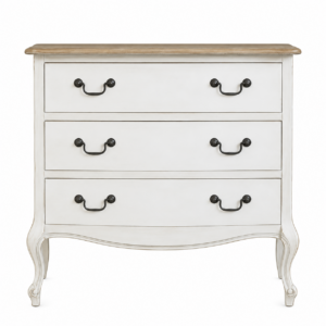 Cómoda de Madera  Blanca y Natural